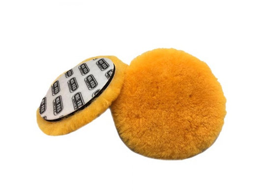 Labocosmetica Fine wool pad.  Polishing Pad. gold and yellow Polishign Pad. Labocosmetica Cork Ireland