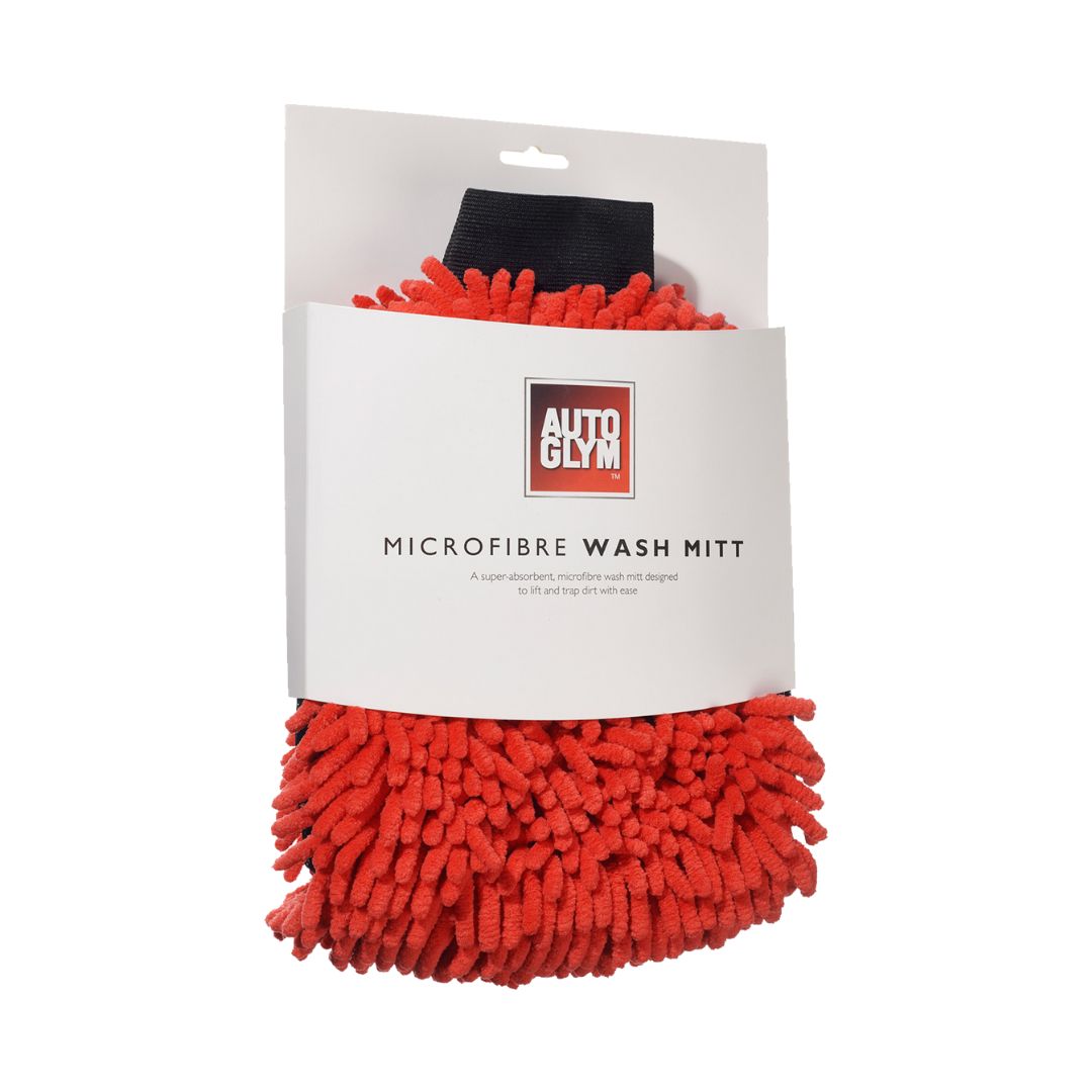 Autoglym Microfibre Wash Mitt. Red wash mitt. Autoglym Ireland. Autoglym Cork Ireland. Official Autoglym