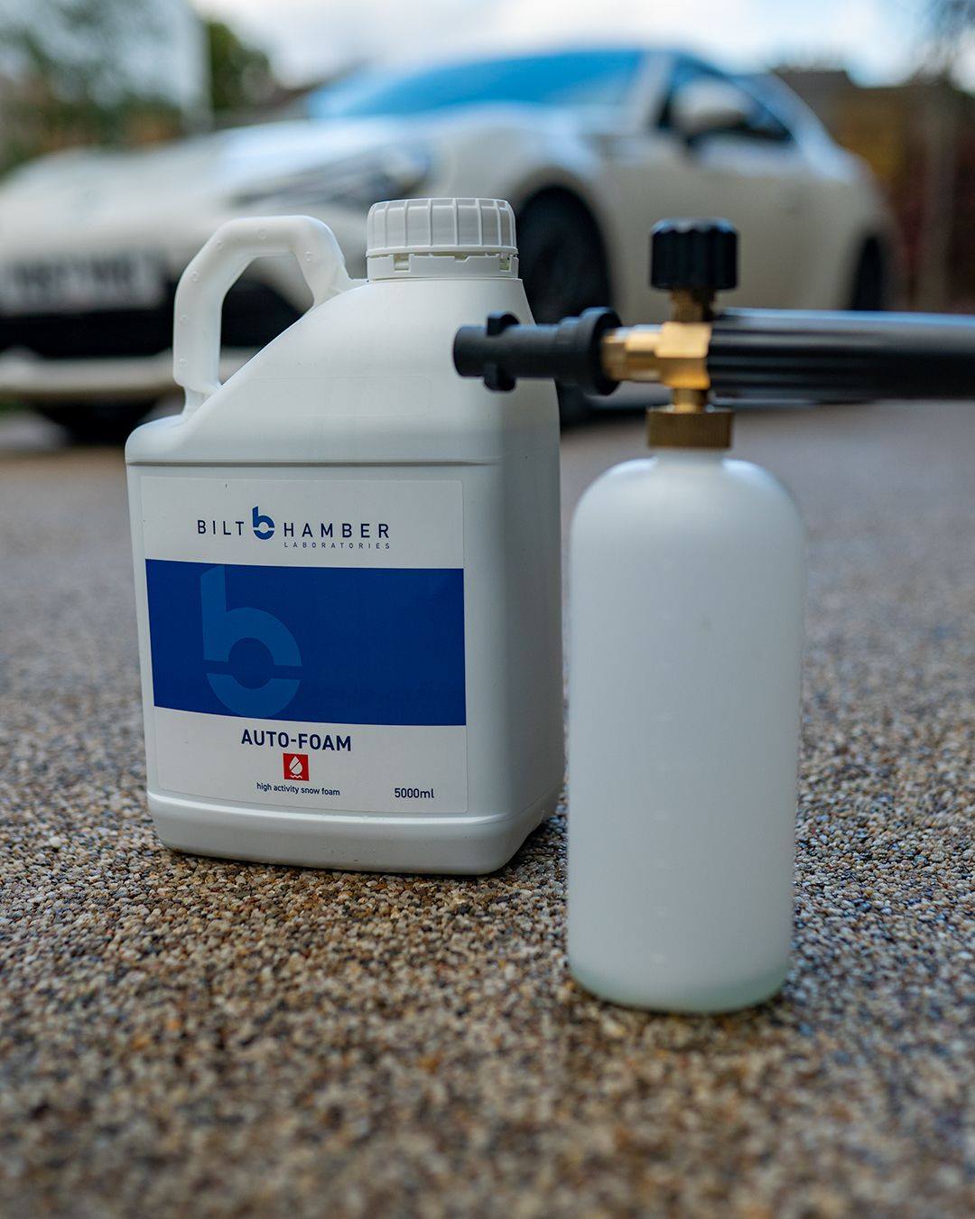 Bilt Hamber auto foam snow foam and traffic film remover. Best snow foam. Autoglym Polar Blast competitor. Snow Foam Gun. Bilt Hamber Ireland. Bilt Hamber Cork Ireland. Porsche Panamera