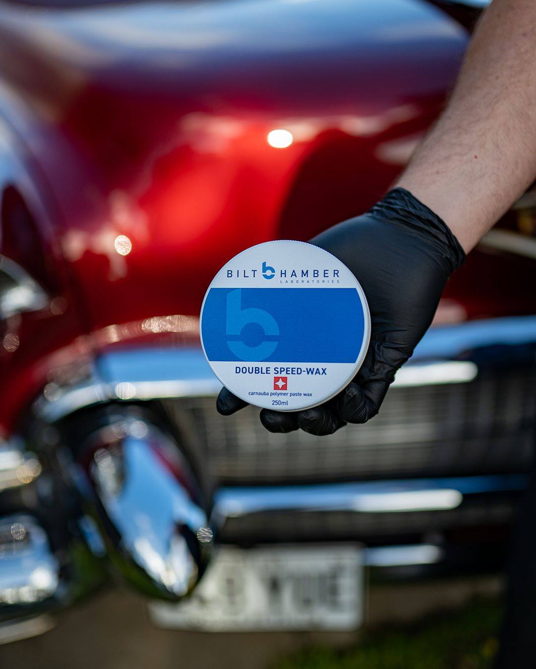 Bilt Hamber double speed-was. Autoglym UHD wax. Best car wax. High gloss wax. Best car shine wax. Blue microfibre towel and applicator.