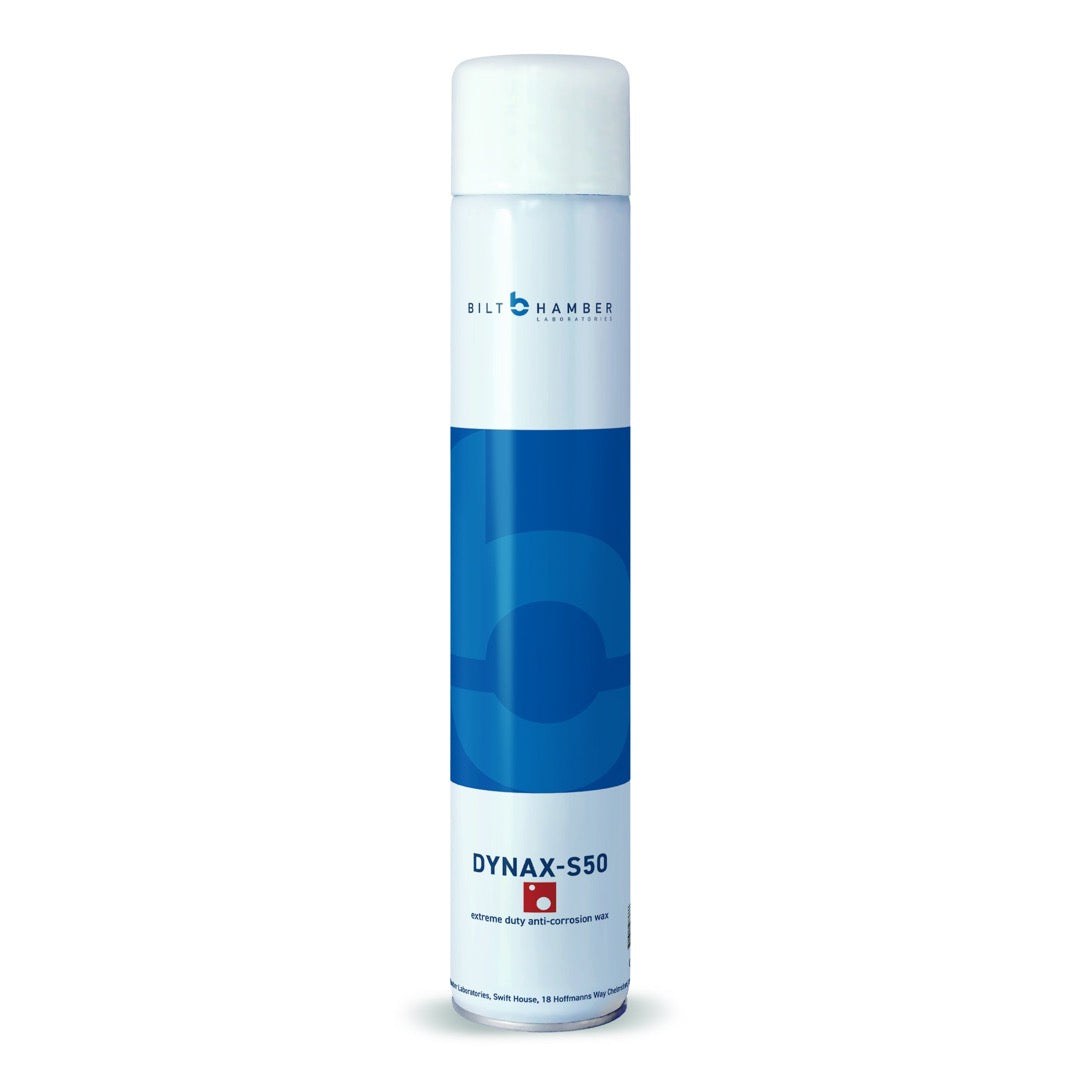 Bilt Hamber Dynax S50 Dynax-S50 Extreme duty anti-corrosion wax for cavities, voids and long term protection. Supplied with a 600mm application lance. Bilt Hamber Ireland. Bilt Hamber Cork Ireland