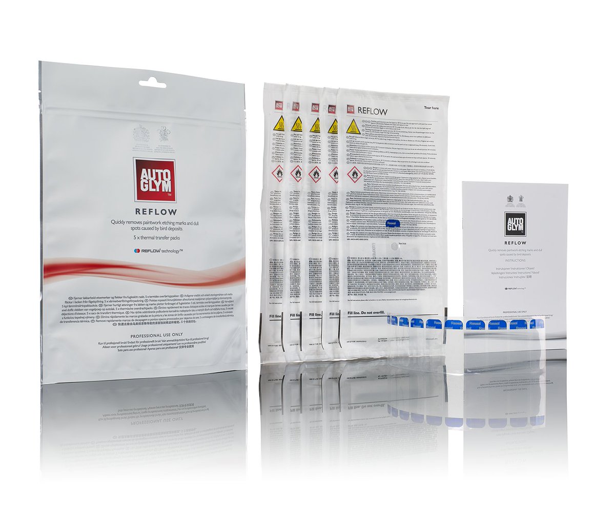 Autoglym Reflow. Remove bird drop etching on paint. better than heatgun. safe removal of bird poo. Autoglym Cork Ireland