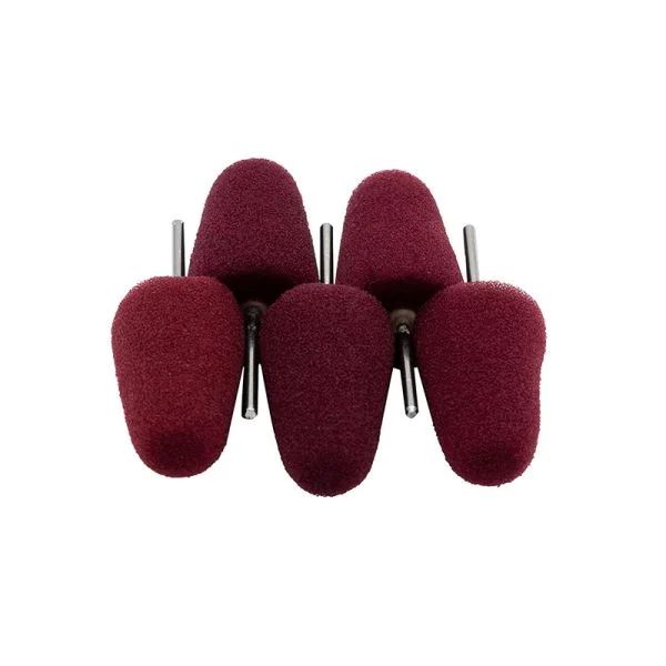 Liquid Elements Polishing Cones. Hard cut burgundy, Medium Cut Yellow, Polishing orange. Liquid Elements Cork Ireland, Liquid Elements Irealand. Polishing cones for door handles. Piano Black interior polish. Polishing Cones for Liquid Element A800 Piko Nano Mini Polisher.