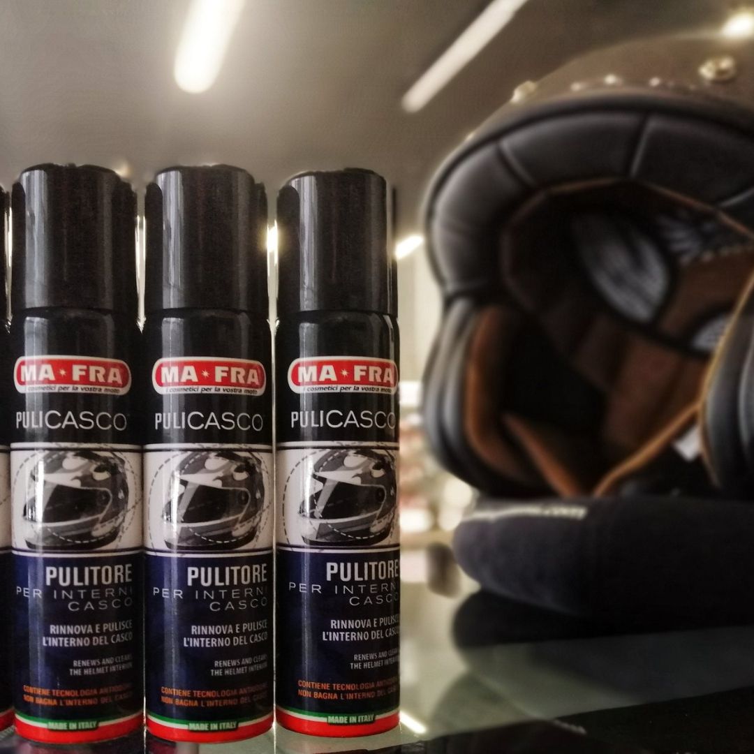 MaFra Pulicasco Inside Helmet Cleaner. Clean inside helmet. Whats the best to clean inside helmet. MaFra Ireland