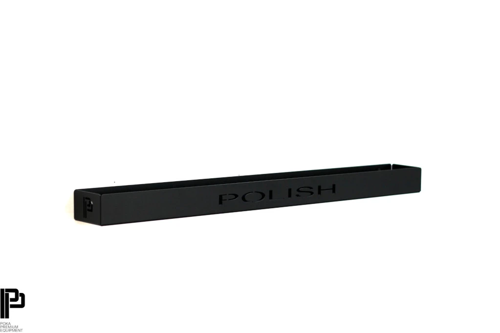 Poka Premium Bottle Holder Tray Polish 80cm. High quality aluminium brush holder for workshop. Poka Premium Ireland Poka Premium Cork Ireland