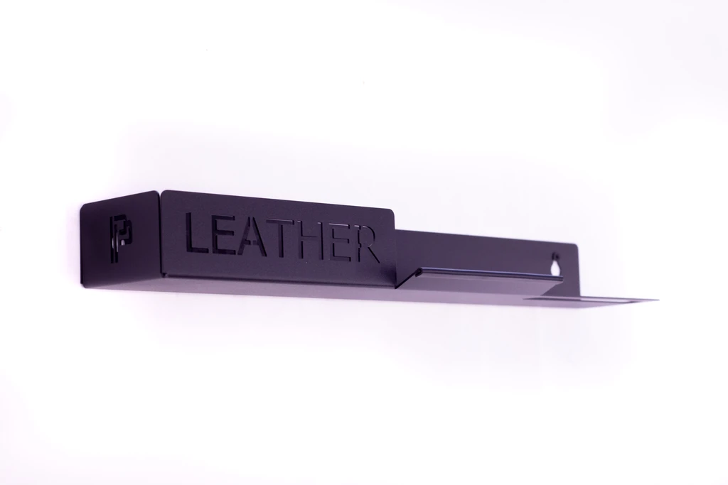 Poka Premium Leather Care Shelfe 50cm. High quality aluminium brush holder for workshop. Poka Premium Ireland Poka Premium Cork Ireland