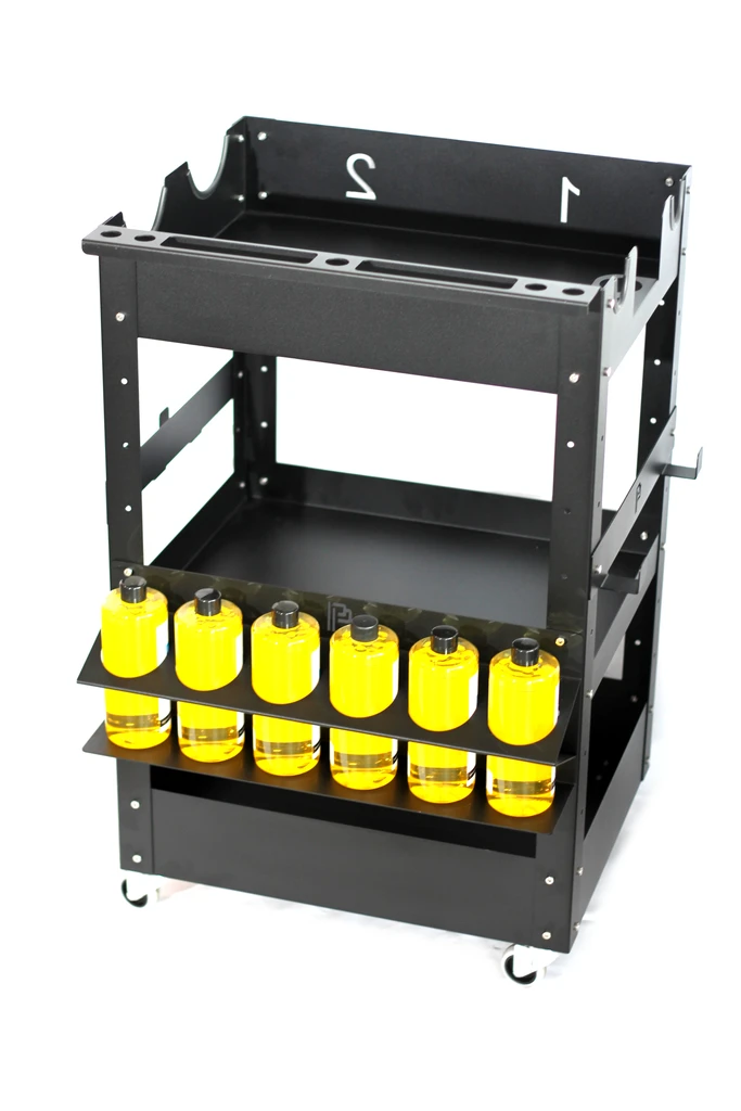 Poka Premium Bottle Holder for 6 bottles. High quality aluminium brush holder for workshop. Poka Premium Ireland Poka Premium Cork Ireland