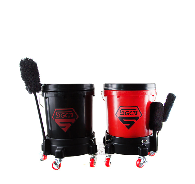SGCB Cork Ireland. Bucket dolly. Bucket holder on wheels. wheel bucket holder.