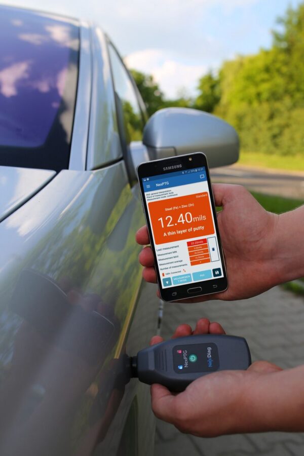 NexDiag Ireland. Paint Depth Gauge measurement too. Paint tool. Polishing paint thickness gauge. Nex Diag Cork Ireland. Phone App