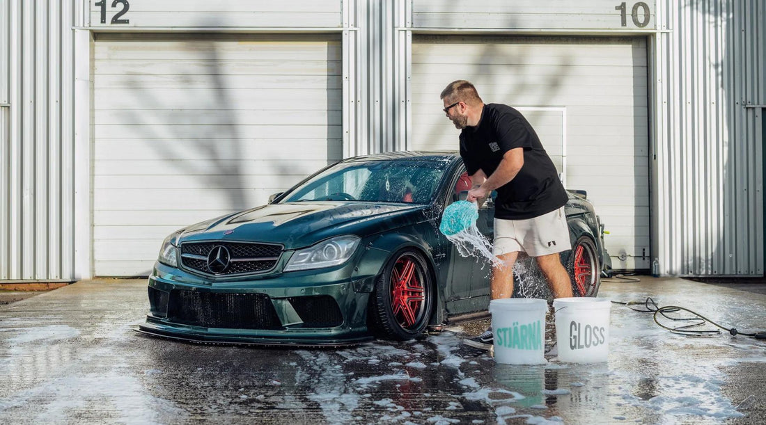 Stjarnagloss ireland. Car wash shampoo and snow foam. 2 bucket wash method. safe car wash. scratch free car wash.