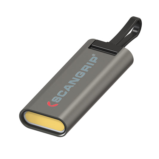 The new, 2024, Flash Micro R from Scangrip is a dimmable keychain flashlight with up to 75 lumen that re-charges with an integrated USB cable. Scangrip Ireland