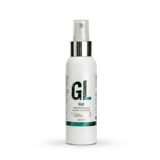 White spray Stjarnagloss Glas cleaner bottle 100ml on a white background