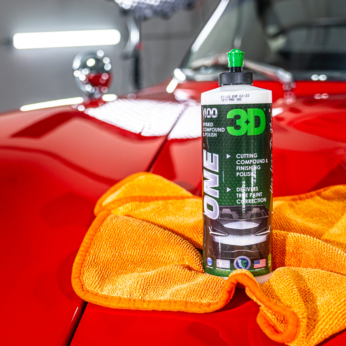 3D One is the best known 3D compound out there. Raving feedback from professionals and enthusiast makes this one step compound a great solution for removing lighter scratches and give the car a nice gloss. 3D Ireland