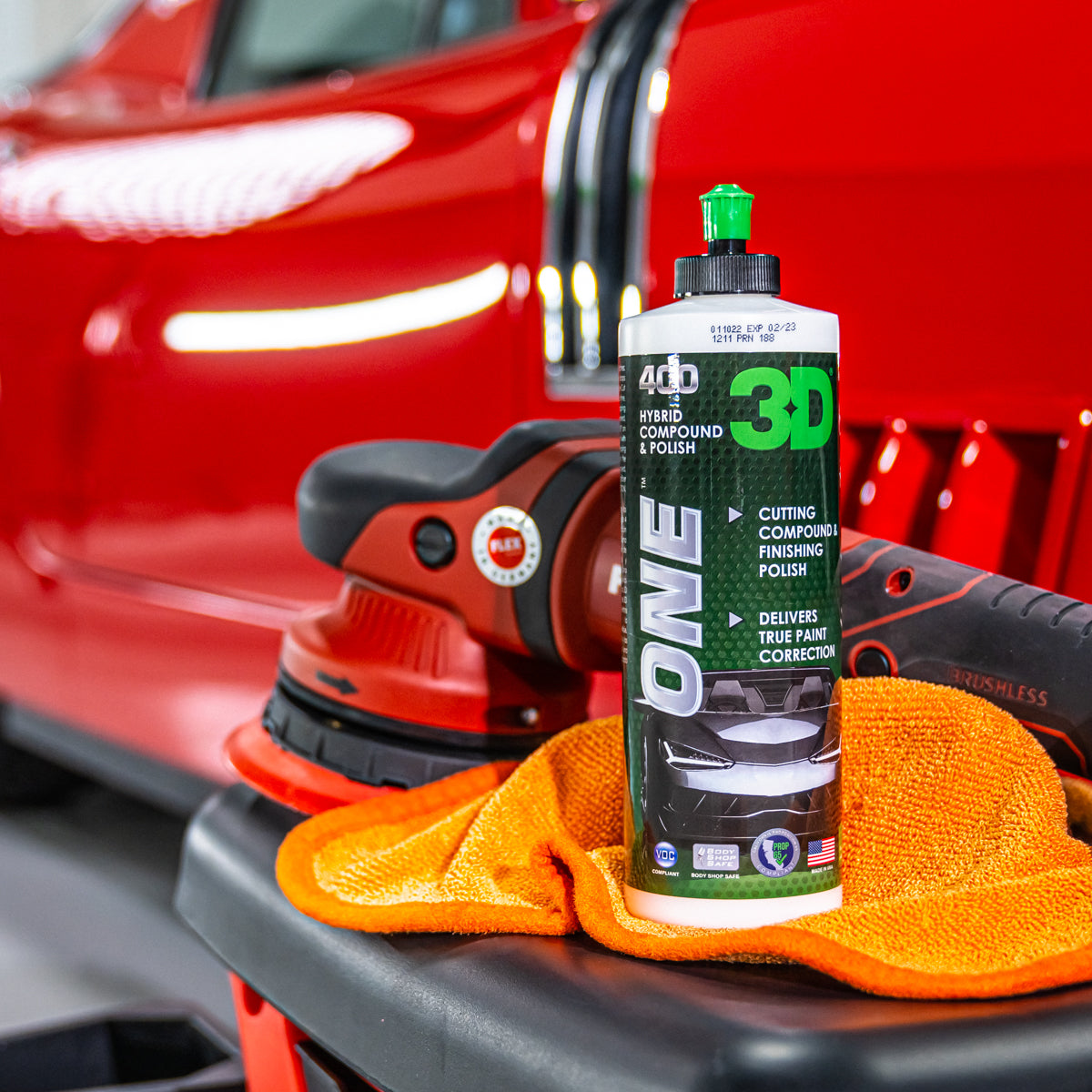 3D One is the best known 3D compound out there. Raving feedback from professionals and enthusiast makes this one step compound a great solution for removing lighter scratches and give the car a nice gloss. 3D Ireland