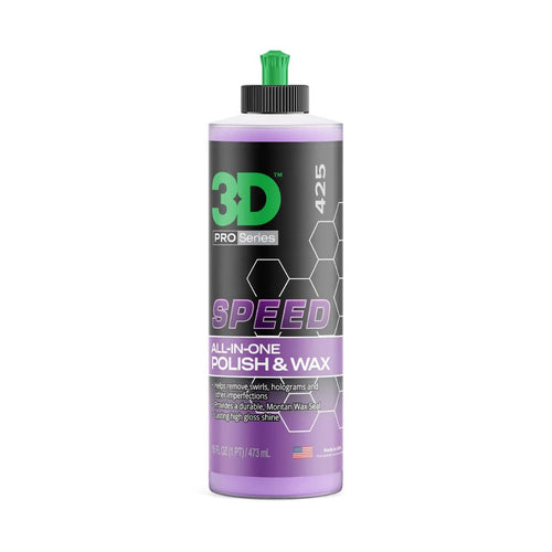 3D SPEED - All In One Compound and Wax 16oz (473ml)