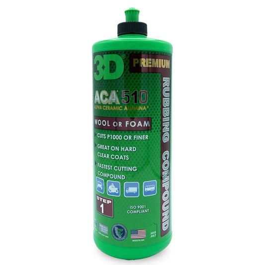 3D ACA 510 Premium Cutting Compound 8oz (236ml). quick cutting polish to remove scratches. 3D Ireland