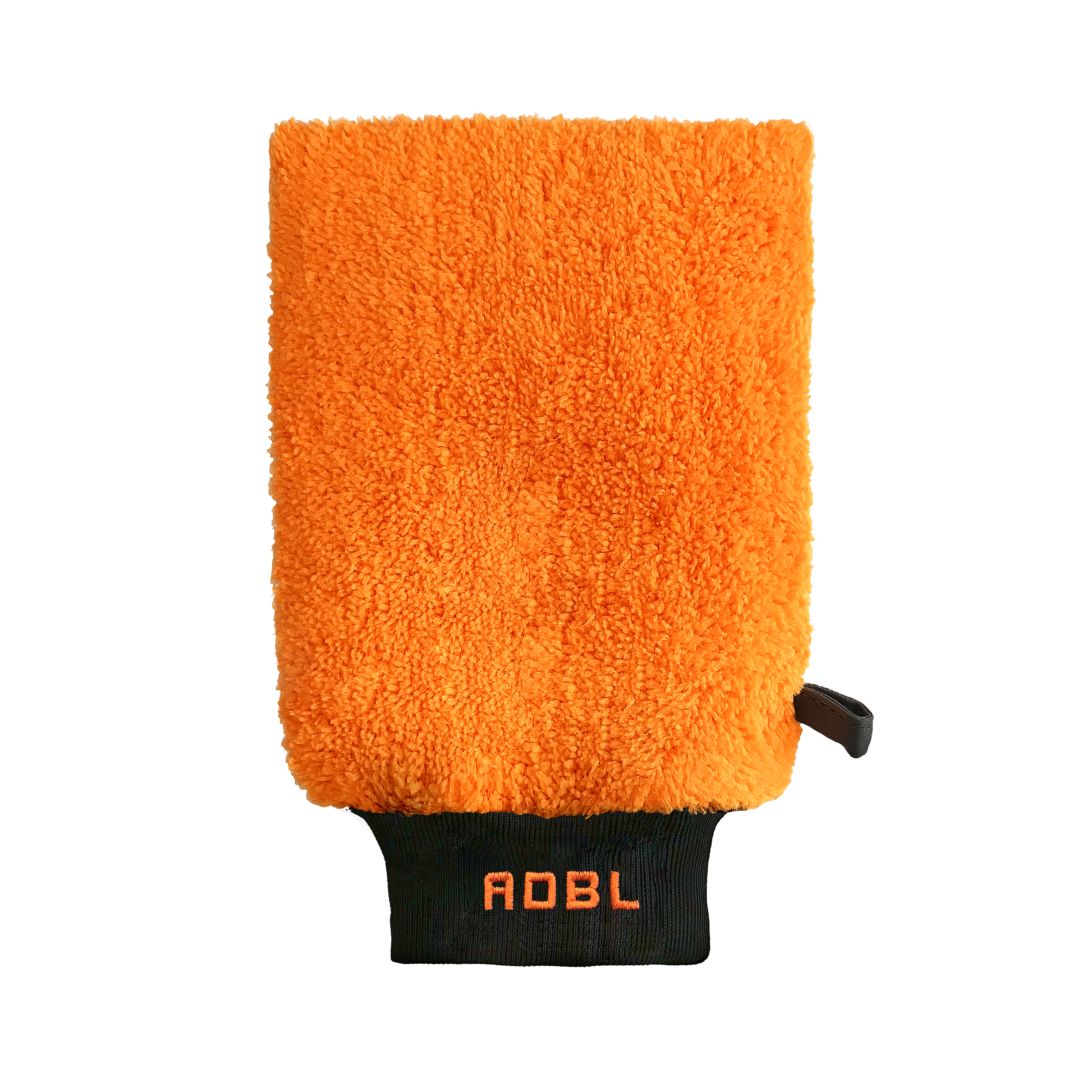 ADBL Clay Mitt in Black with orange shaft. Clay bar mitt. better than clay bar for car wash. ADBL Cork Ireland