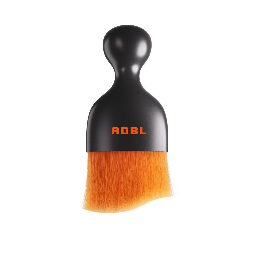 ADBL Smooth Operator Ultra Soft Interior Brush Black brush with orange bristles and 'ADBL' branding on a white background