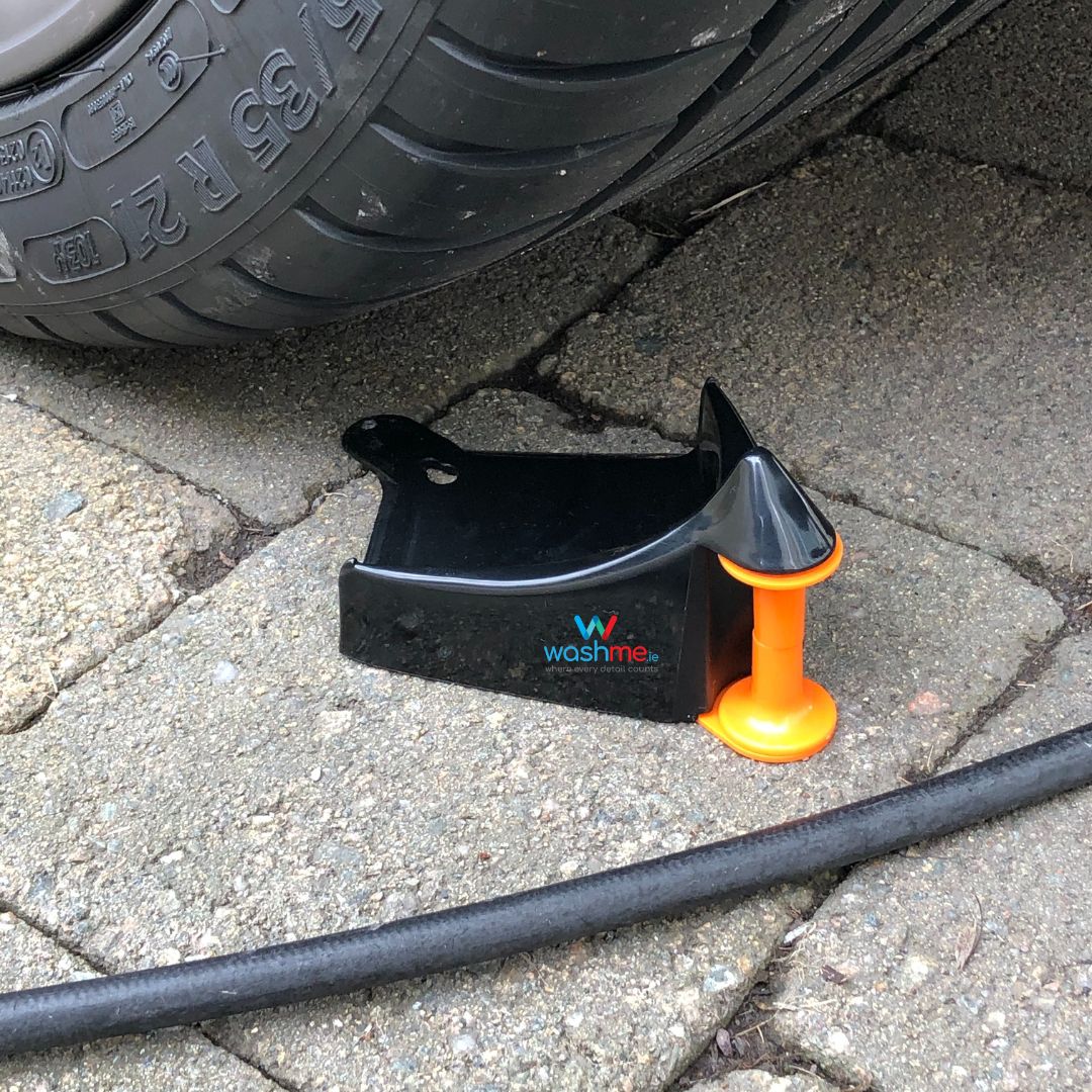 ADBL Snake Charmer. Hose slider in black and orange. stops cables and hoses stuck on tyre edge. ADBL Ireland. ADBL Cork Ireland