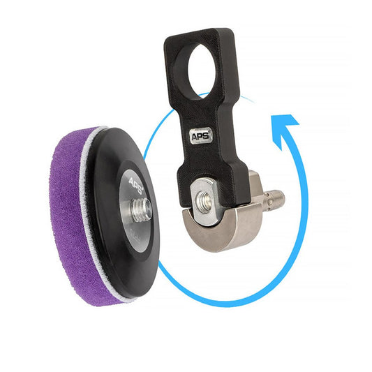 New tool from APS helping to release the backing plates from the Flex PXE80.
Fits both the eccentric and rotary adapters. APS Ireland