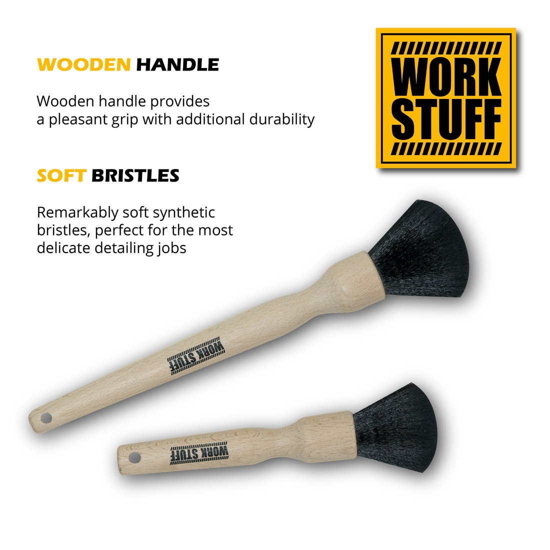 Work Stuff Ulta Soft Brush with wooden handle . Perfect interior brush. Work Stuff Cork Ireland