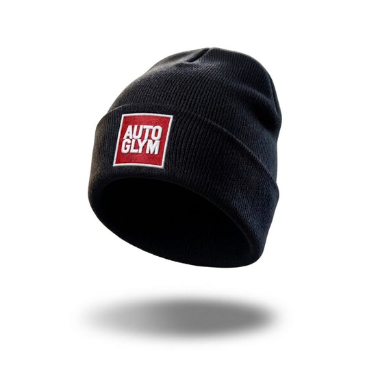 Autoglym Beanie Hat in black with red logo. Autoglym Ireland