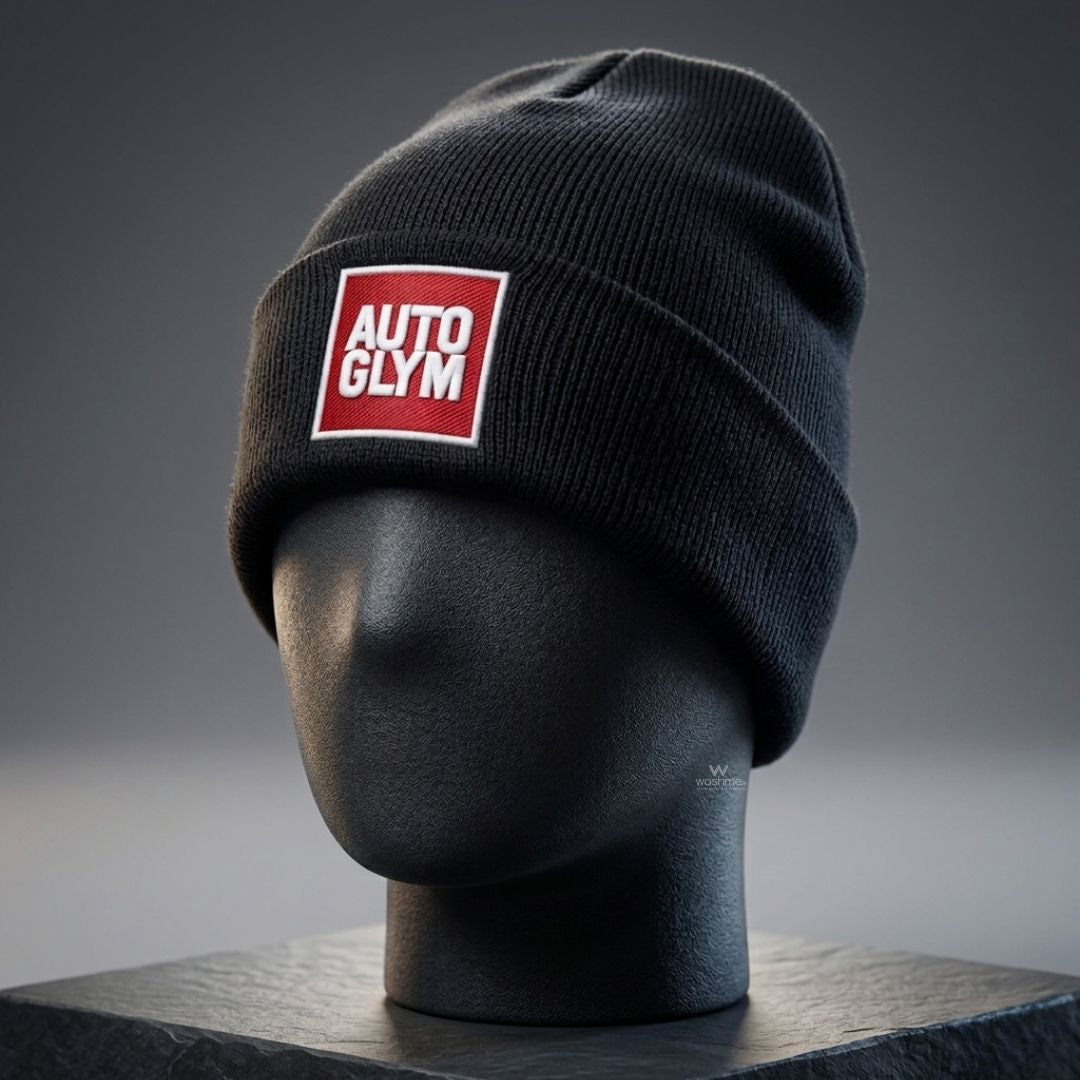 Autoglym Beanie Hat in black with red logo. Autoglym Ireland