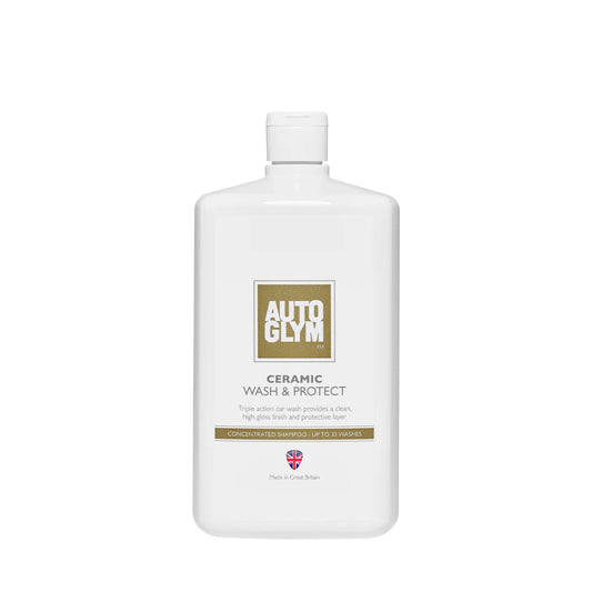 Autoglym Ceramic Shampoo 1L. Autoglym Ireland. A shampoo with triple action benefits. Our Ceramic Wash & Protect delivers a deep clean, and leaves a hydrophobic protective layer, along with a smooth high gloss finish.