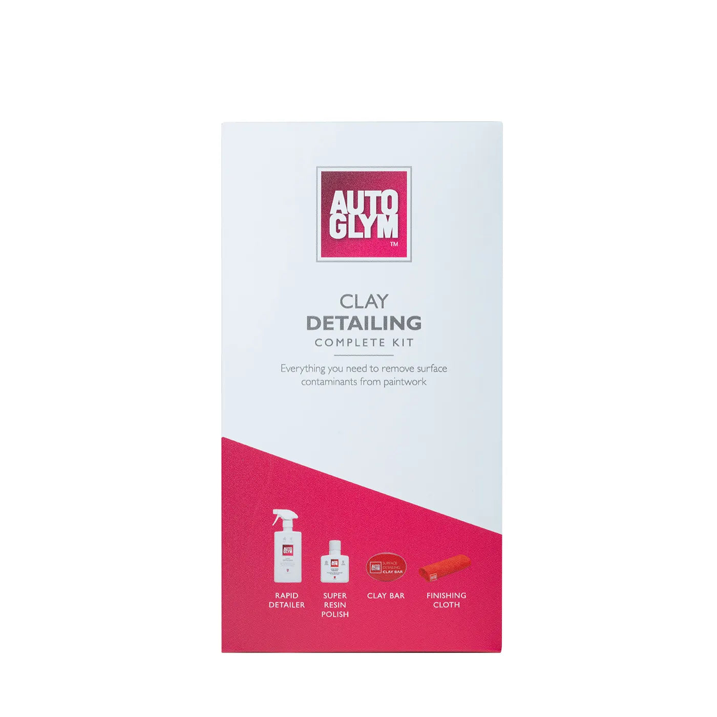 Autoglym Clay Bar Kit with Super Resin Polish and red microfibre. Autoglym Ireland, Autoglym Cork Ireland