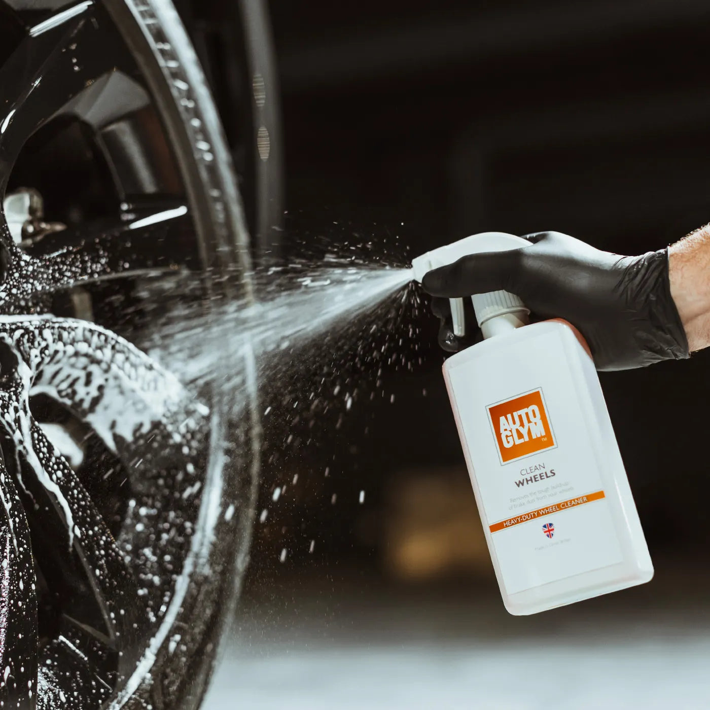 Best wheel cleaner Autoglym. Clean alloy wheels. Acid wheel cleaner. Autoglym Cork Ireland