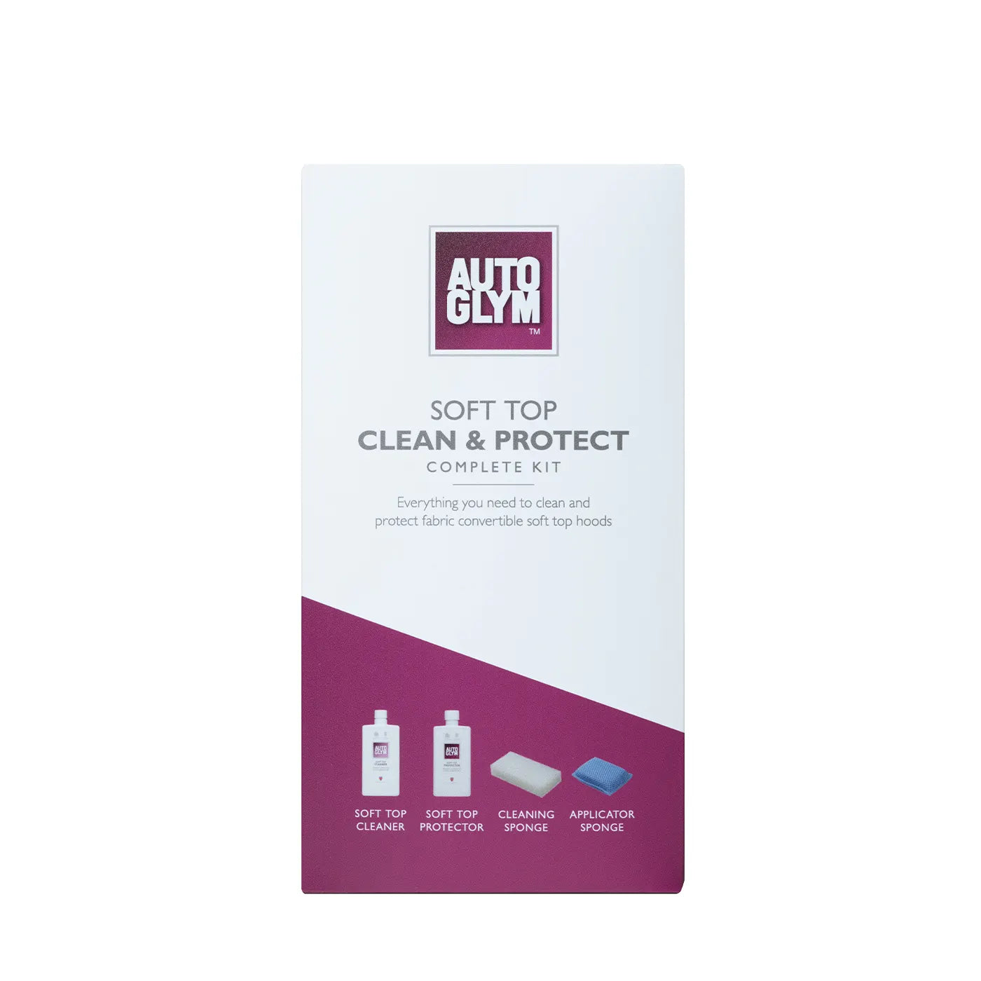 Convertible Roof top cleaner and protection. Clean convertible roof. Protect convertible roof. Autoglym convertible