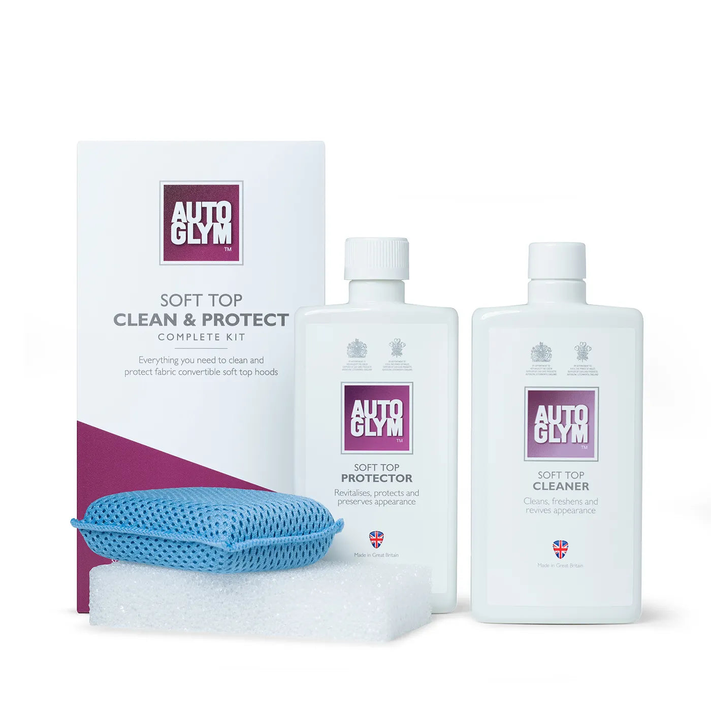 Convertible Roof top cleaner and protection. Clean convertible roof. Protect convertible roof. Autoglym convertible