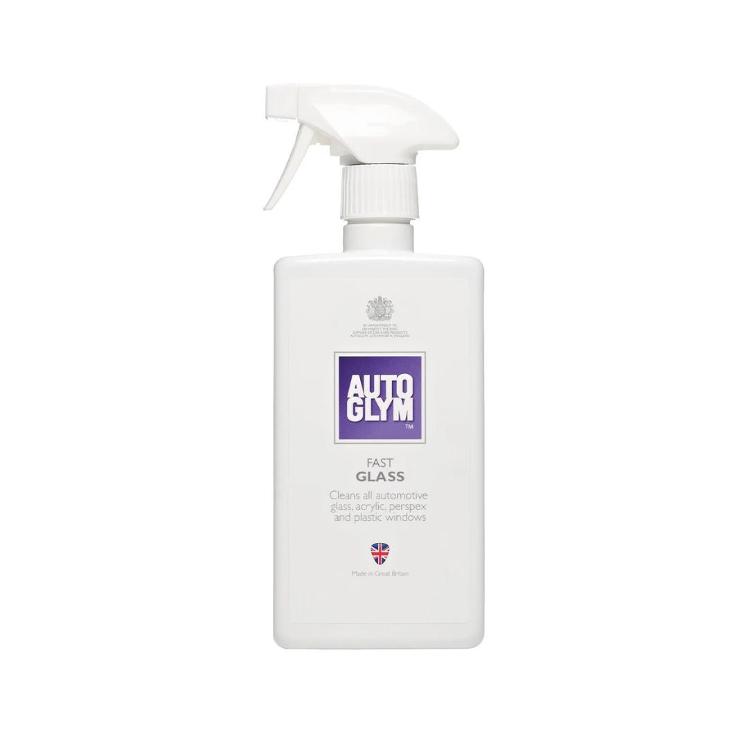 Autoglym Fast Glass 500ml glass cleaner bottle on a white background