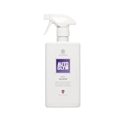 Autoglym Fast Glass 500ml glass cleaner bottle on a white background