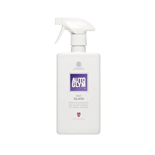 Autoglym Fast Glass 500ml glass cleaner bottle on a white background