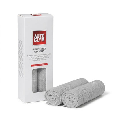 Autoglym finishing cloths with packaging on a white background