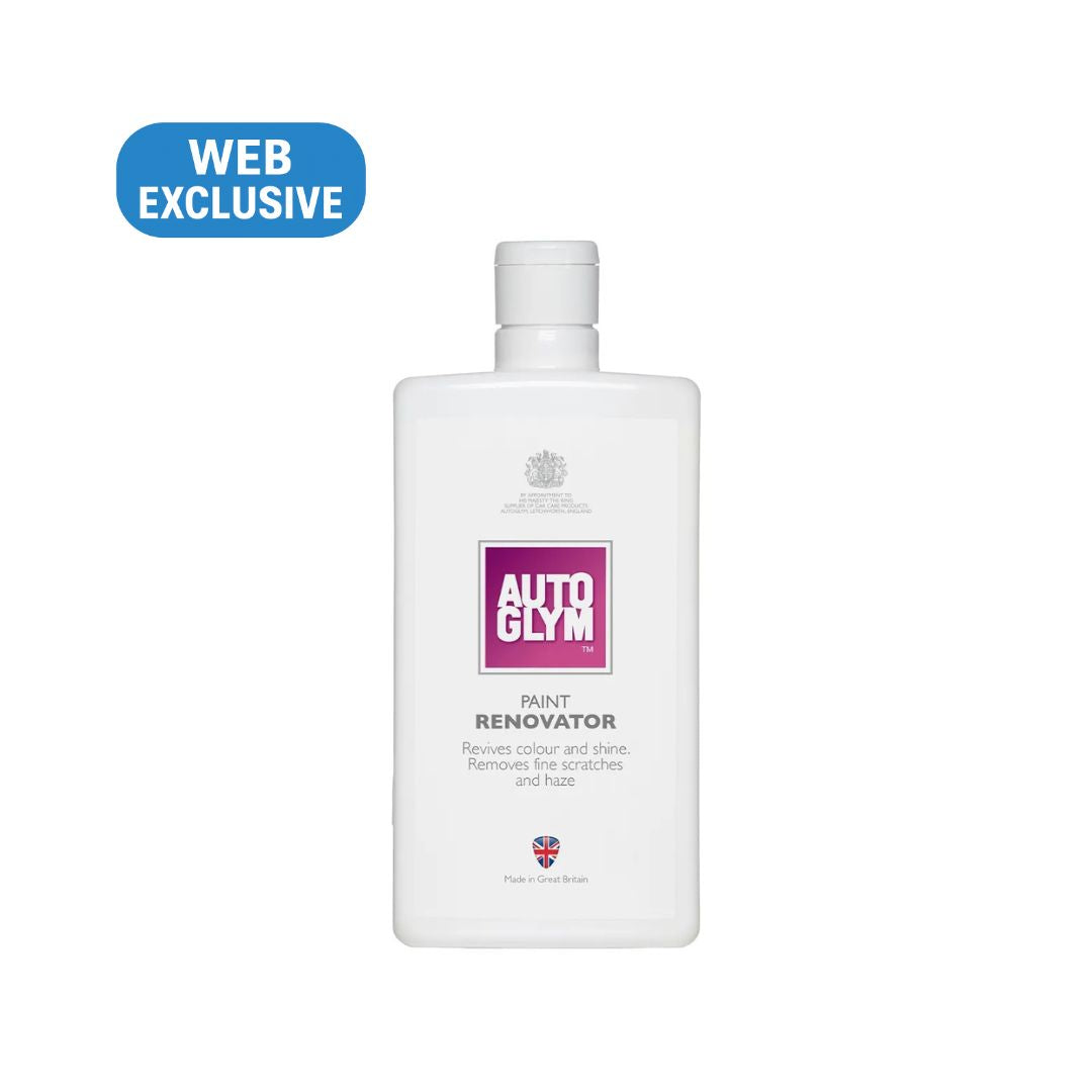 Autoglym paint renovator bottle on a white background