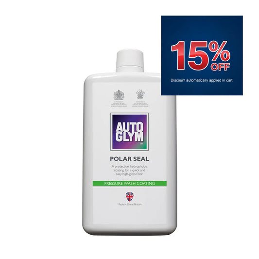 15% off Autoglym Polar Seal. Hydrophobic sealant. Best coating for car. Autoglym Cork Ireland