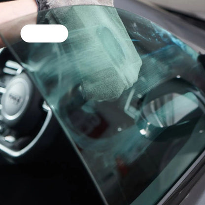 Car interior with a green tinted window