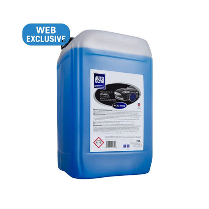 Autoglym Heavy Duty Wheel Cleaner in a blue container with a label on a white background, featuring 'Autoglym' branding.