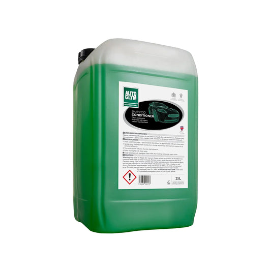 Autoglym Bodywork Shampoo Conditioner 25L. White Bottle with green label. Hydrophobic film shampoo. 5L. Autoglym Cork Ireland