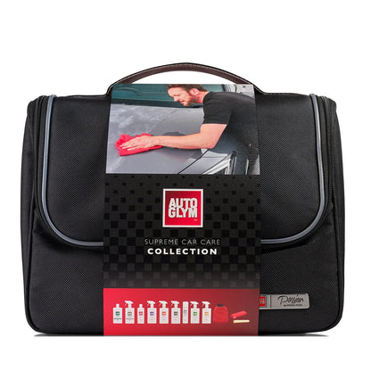 Autoglym Collection Valet Carry Case. Perfect Gift. Autoglym Interior Shampoo, Autoglym Class Cleaner, Sponge, wheel protector, wheel cleaner, car polish, car wash shampoo