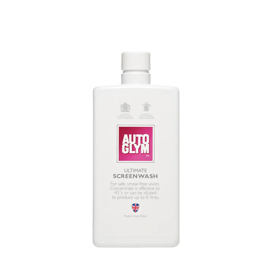 Autoglym Ultimate Screen Wash 500ml. windscreen washer fluid. Best screen wash for summer and winter. bug and insect removing screen wash. Autoglym Cork Ireland