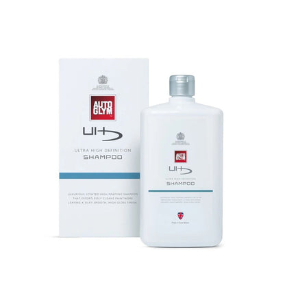 Auto Glym Ultra High Definition Shampoo bottle and packaging on a white background