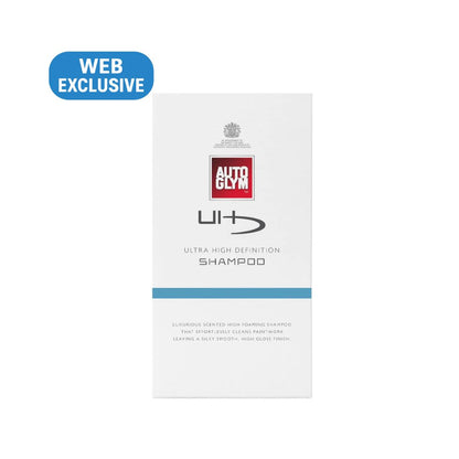 Auto Glym Ultra High Definition Shampoo packaging on a white background