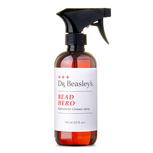 Dr. Beasley’s BEAD HERO is a hydrophobic ceramic spray engineered to add robust water beading properties and extreme gloss with spray-and-wipe ease.