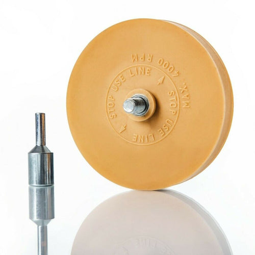BenBow Toffee Wheel Glue and Sticker Removal Disc with Adapter