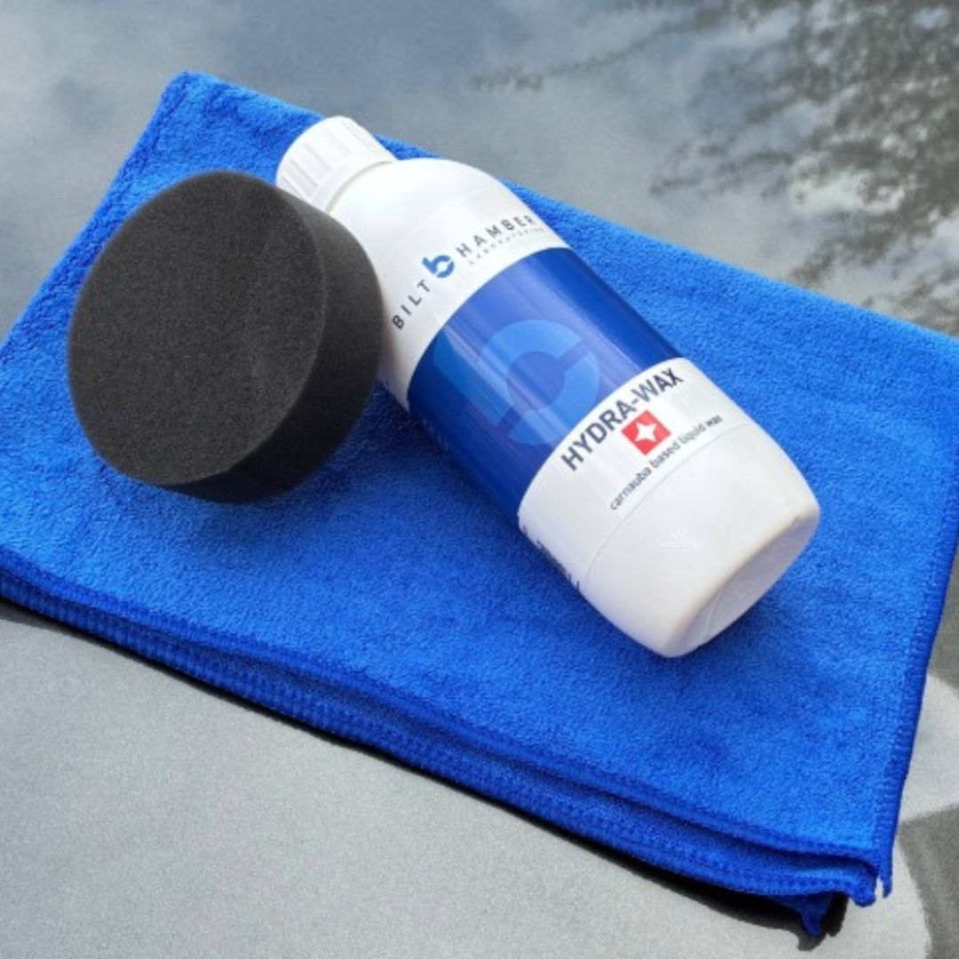 Bilt Hamber Hydra-Wax with blue microfibre and applicator