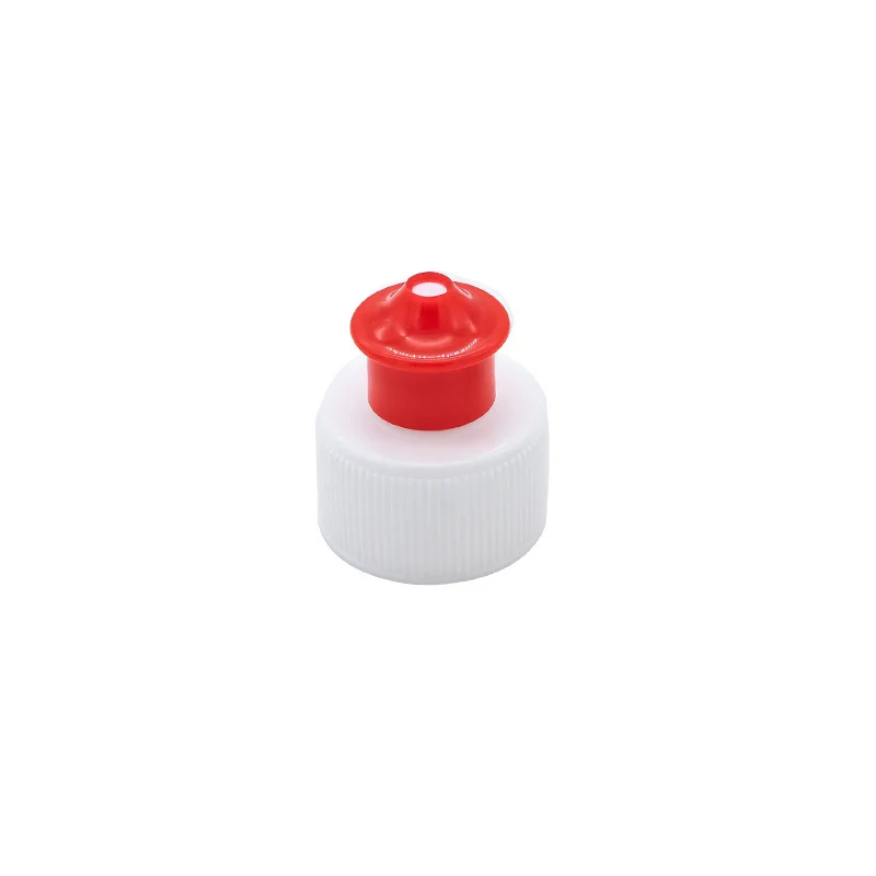 bottle cap squeezer red. ideal or polishing and shampoo. easy dosage for chemicals.