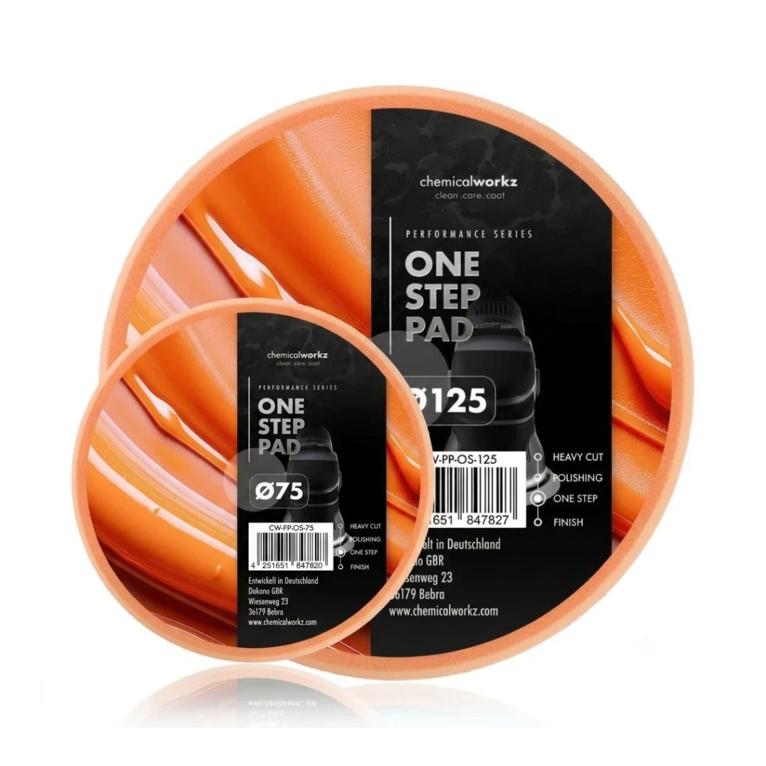 Chemicalworkz Polishing Pad 125 mm (5") and 75mm (5")- One Step Orange